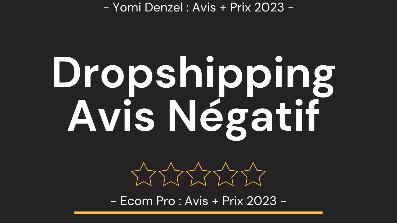Formation Dropshipping Yomi